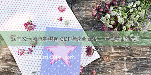 辽宁又一城市将崛起 GDP增速全省第二 不是鞍山和营口