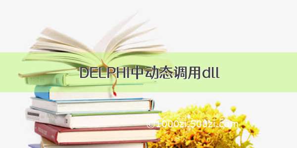 DELPHI中动态调用dll