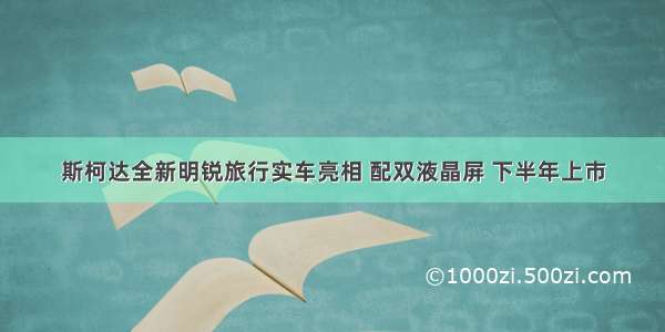 斯柯达全新明锐旅行实车亮相 配双液晶屏 下半年上市