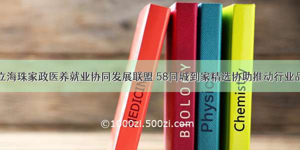 广东成立海珠家政医养就业协同发展联盟 58同城到家精选协助推动行业品质发展