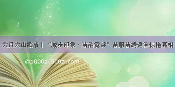 六月六山歌节丨“城步印象·苗韵霓裳”苗服苗绣巡演惊艳亮相