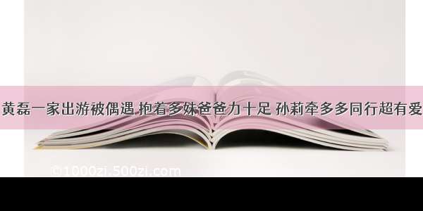 黄磊一家出游被偶遇 抱着多妹爸爸力十足 孙莉牵多多同行超有爱