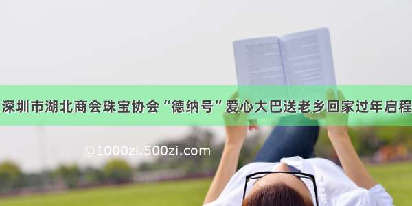 深圳市湖北商会珠宝协会“德纳号”爱心大巴送老乡回家过年启程