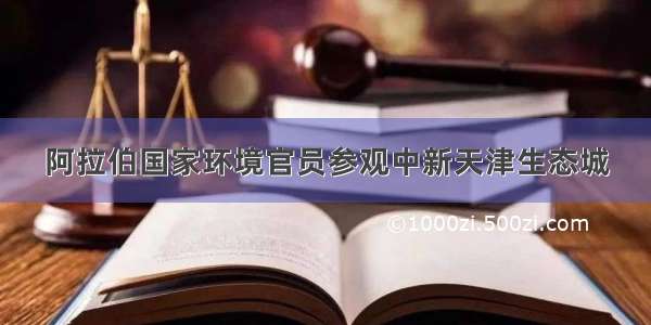 阿拉伯国家环境官员参观中新天津生态城