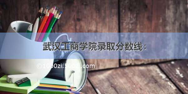 武汉工商学院录取分数线：