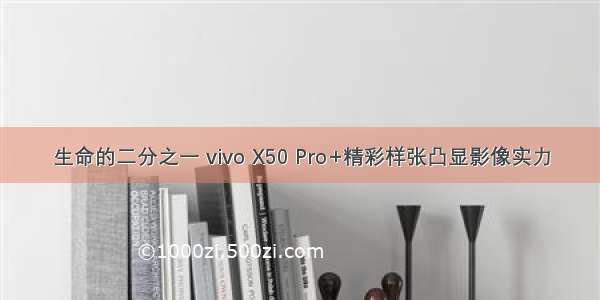 生命的二分之一 vivo X50 Pro+精彩样张凸显影像实力