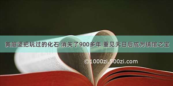 黄庭坚把玩过的化石 消失了900多年 重见天日后成为镇馆之宝