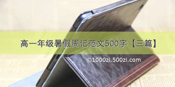 高一年级暑假周记范文500字【三篇】