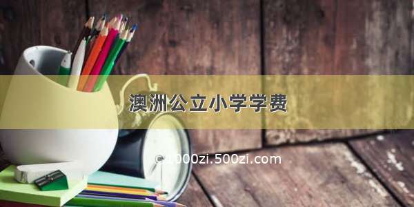 澳洲公立小学学费