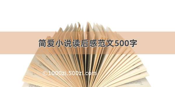 简爱小说读后感范文500字