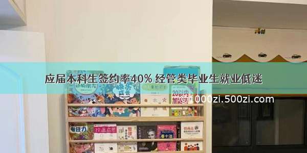 应届本科生签约率40% 经管类毕业生就业低迷