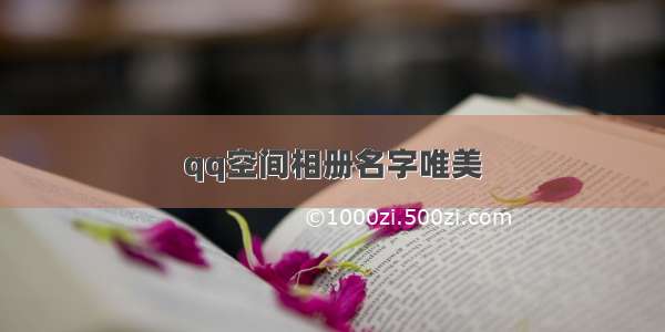 qq空间相册名字唯美