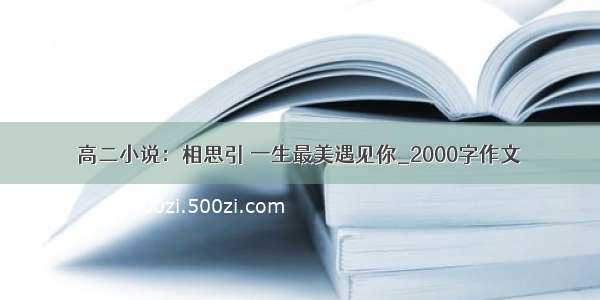 高二小说：相思引 一生最美遇见你_2000字作文