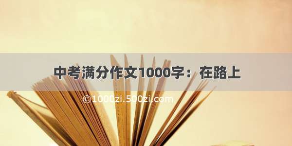 中考满分作文1000字：在路上