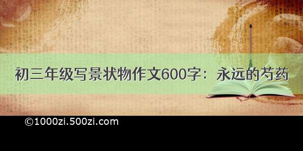 初三年级写景状物作文600字：永远的芍药