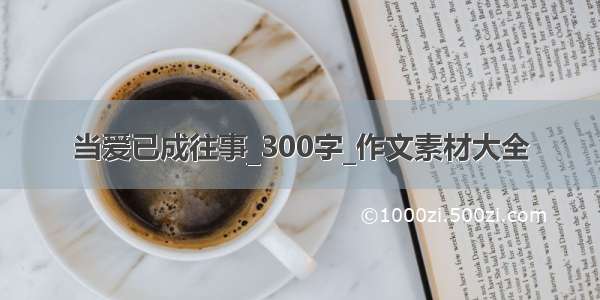 当爱已成往事_300字_作文素材大全