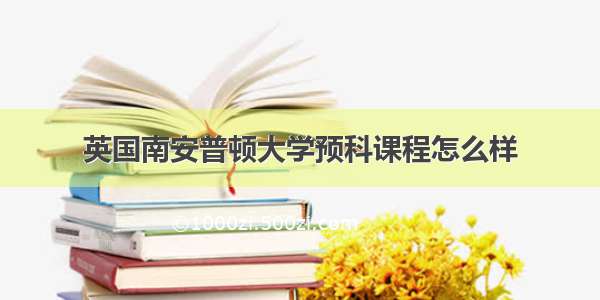 英国南安普顿大学预科课程怎么样