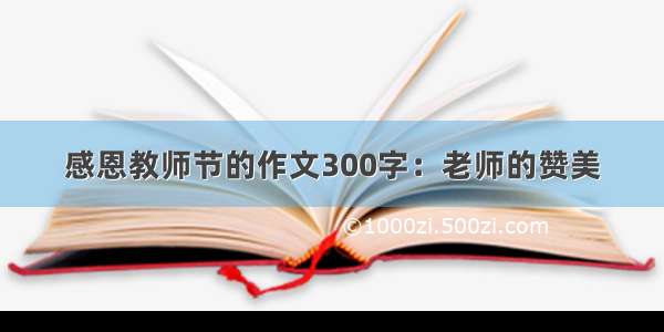 感恩教师节的作文300字：老师的赞美