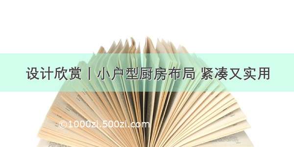 设计欣赏丨小户型厨房布局 紧凑又实用