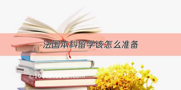 法国本科留学该怎么准备