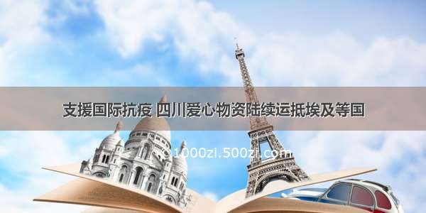 支援国际抗疫 四川爱心物资陆续运抵埃及等国