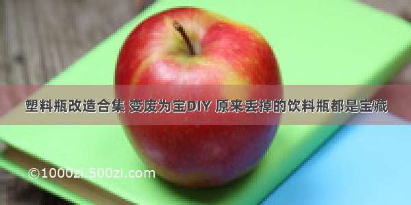 塑料瓶改造合集 变废为宝DIY 原来丢掉的饮料瓶都是宝藏