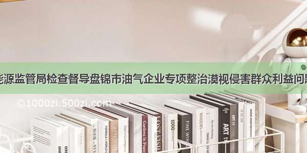 华东能源监管局检查督导盘锦市油气企业专项整治漠视侵害群众利益问题工作