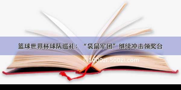 篮球世界杯球队巡礼：“袋鼠军团”继续冲击领奖台