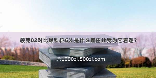 领克02对比昂科拉GX 是什么理由让我为它着迷？