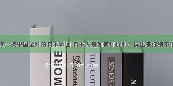 唯一被中国全歼的日本师团 日本人是如何评价的？说出来你别不信