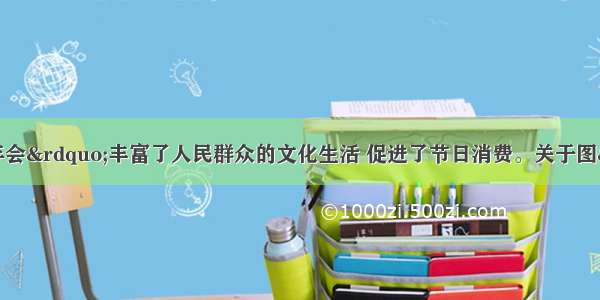 &ldquo;好客山东贺年会&rdquo;丰富了人民群众的文化生活 促进了节日消费。关于图&ldquo;好客山东贺年