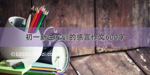 初一新生军训的感言作文600字