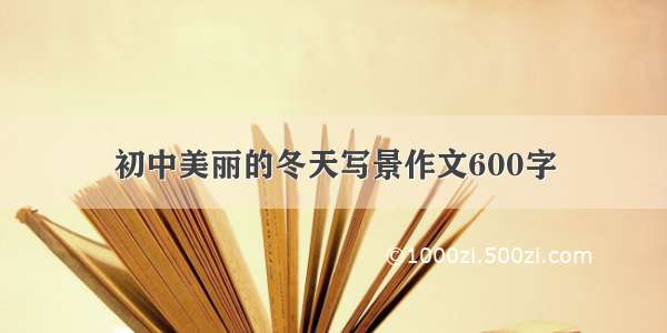 初中美丽的冬天写景作文600字