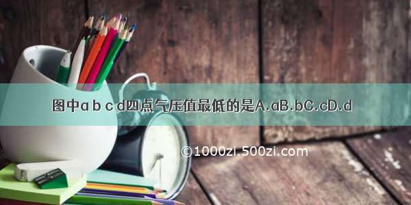 图中a b c d四点气压值最低的是A.aB.bC.cD.d